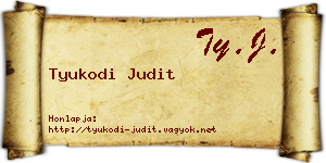 Tyukodi Judit névjegykártya
