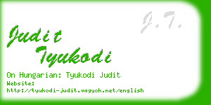 judit tyukodi business card